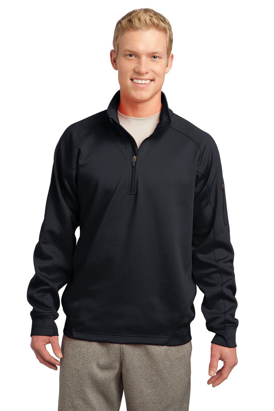 Sport-Tek Tech Fleece 1/4-Zip Pullover. F247 Black