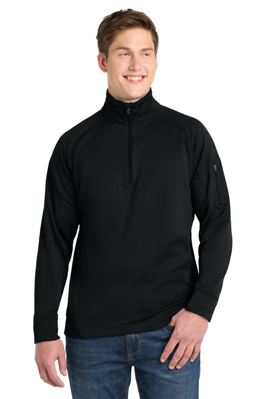 Sport-Tek Tech Fleece 1/4-Zip Pullover F247 Black