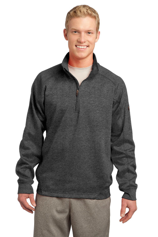 Sport-Tek Tech Fleece 1/4-Zip Pullover. F247 Graphite Heather