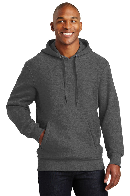 Sport-Tek Super Heavyweight Pullover Hooded Sweatshirt.  F281 Graphite Heather