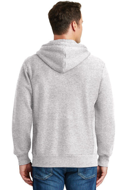 Sport-Tek Super Heavyweight Full-Zip Hooded Sweatshirt.  F282 Athletic Heather