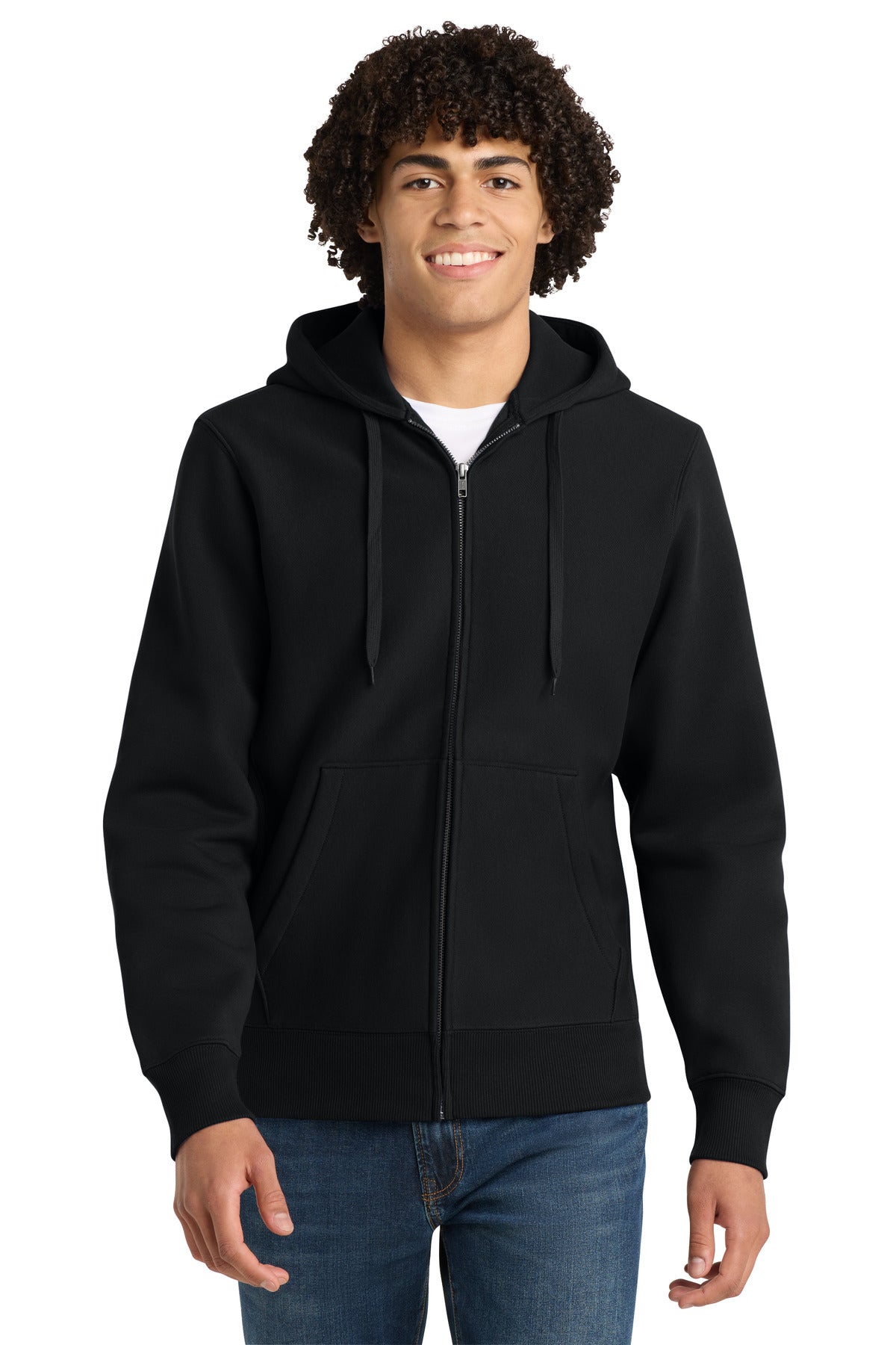 Sport-Tek Super Heavyweight Full-Zip Hooded Sweatshirt F282 Black