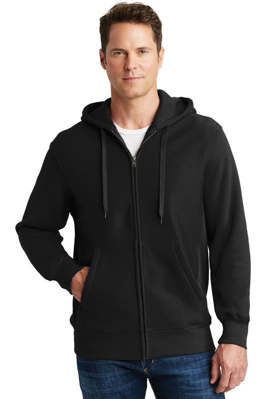 Sport-Tek Super Heavyweight Full-Zip Hooded Sweatshirt.  F282 Black