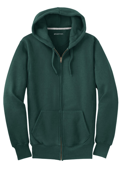 Sport-Tek Super Heavyweight Full-Zip Hooded Sweatshirt.  F282 Dark Green