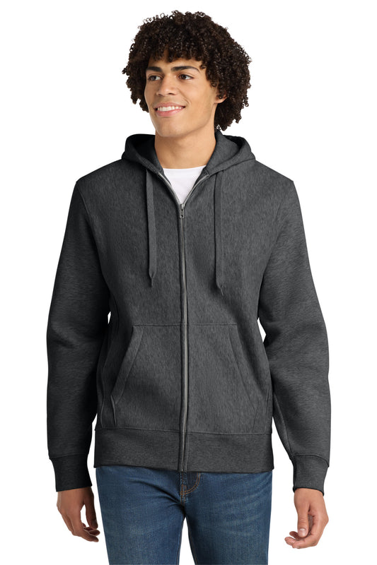 Sport-Tek Super Heavyweight Full-Zip Hooded Sweatshirt F282 Graphite Heather