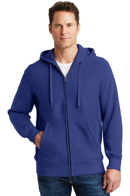 Sport-Tek Super Heavyweight Full-Zip Hooded Sweatshirt.  F282 Royal