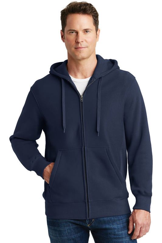 Sport-Tek Super Heavyweight Full-Zip Hooded Sweatshirt.  F282 True Navy
