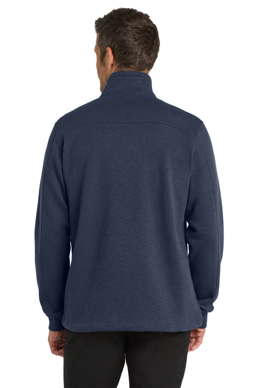 Port Authority Slub Fleece 1/4-Zip Pullover. F295 Navy