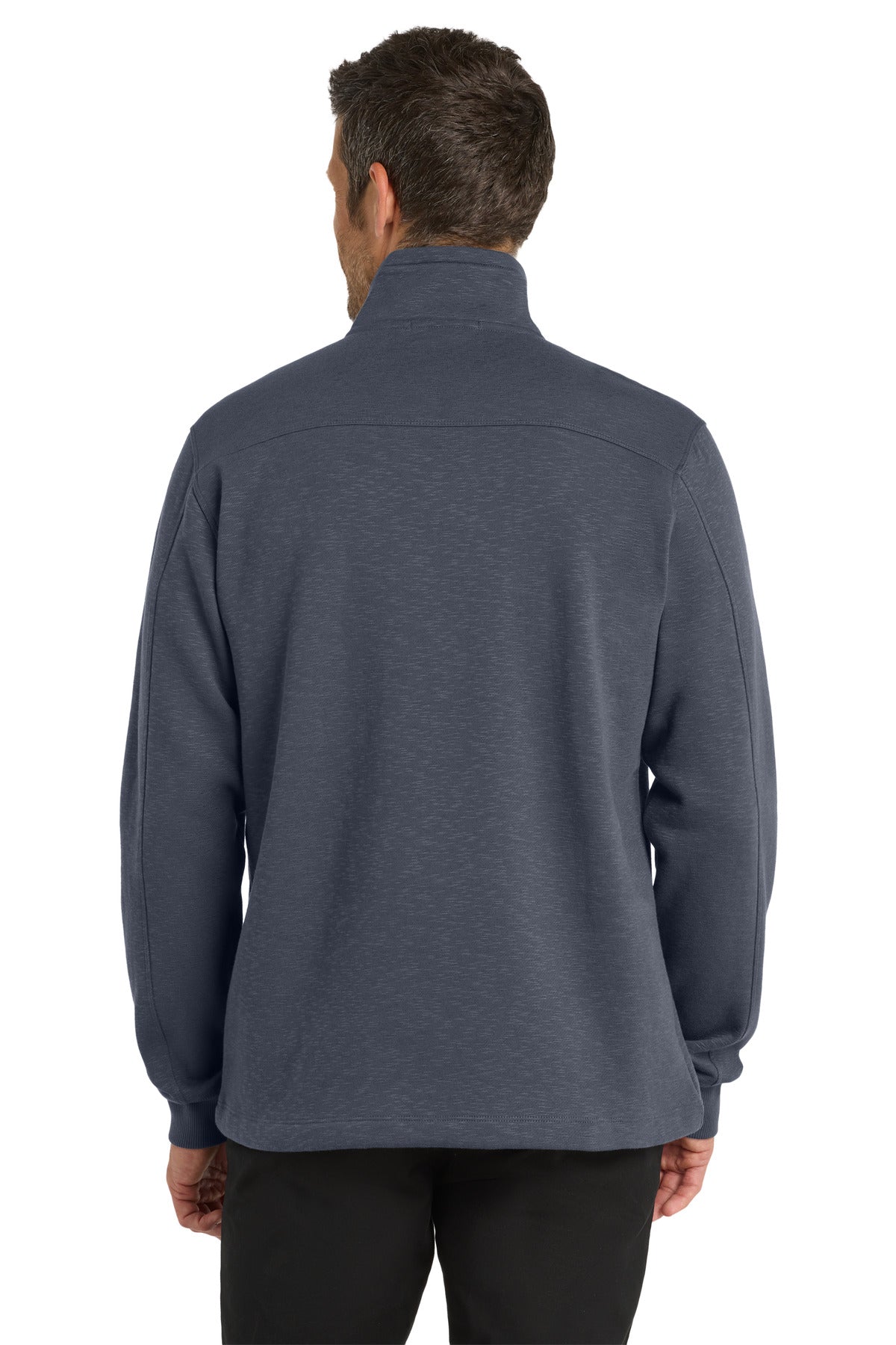Port Authority Slub Fleece 1/4-Zip Pullover. F295 Slate Grey