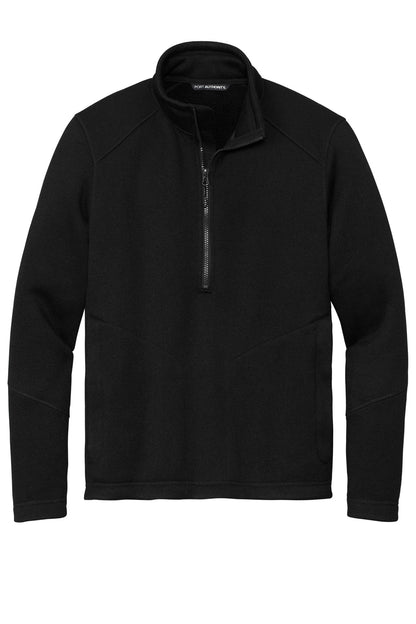 Port Authority Arc Sweater Fleece 1/4-Zip F426 Deep Black