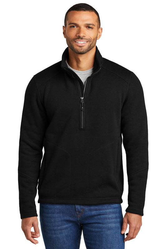 Port Authority Arc Sweater Fleece 1/4-Zip F426 Deep Black