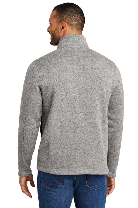 Port Authority Arc Sweater Fleece 1/4-Zip F426 Deep Smoke Heather