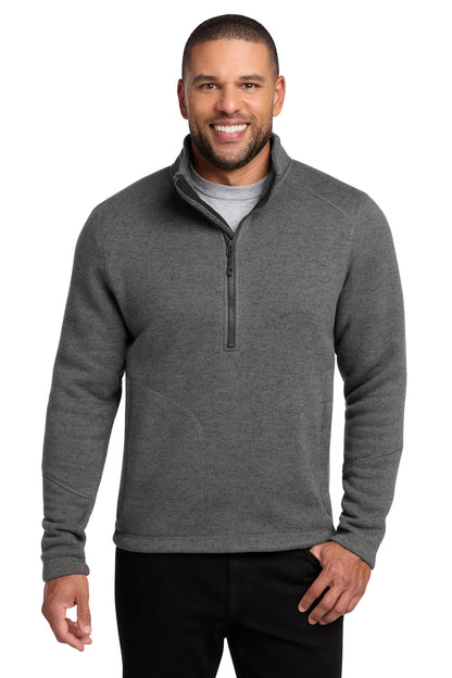 Port Authority Arc Sweater Fleece 1/4-Zip F426 Grey Smoke Heather