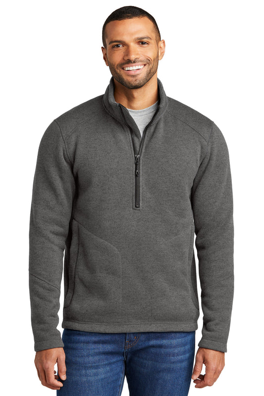 Port Authority Arc Sweater Fleece 1/4-Zip F426 Grey Smoke Heather