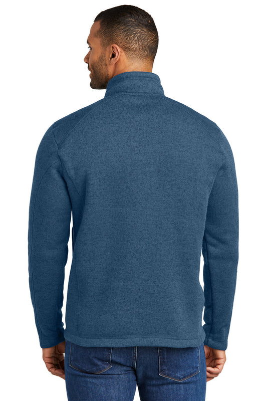 Port Authority Arc Sweater Fleece 1/4-Zip F426 Insignia Blue Heather