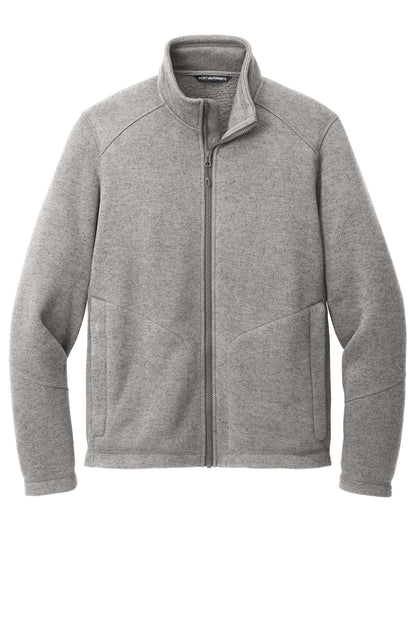 Port Authority Arc Sweater Fleece Jacket F428 Deep Smoke Heather