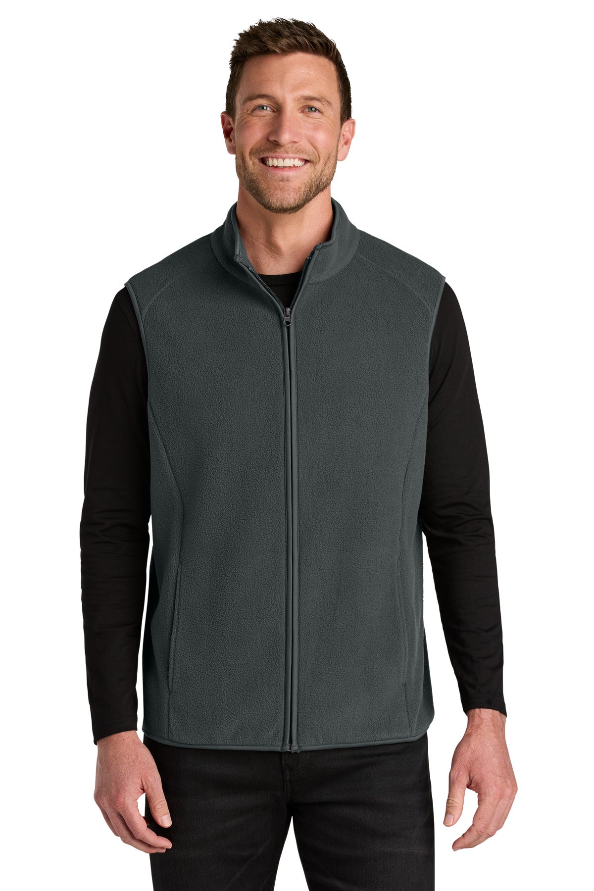 Port Authority C-FREE Fleece Vest F702 Grey Steel