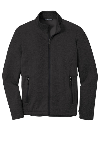 Port Authority Collective Striated Fleece Jacket F905 Deep Black Heather