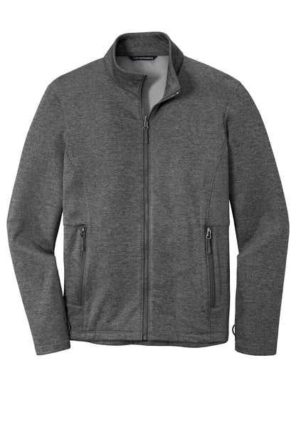 Port Authority  Collective Striated Fleece Jacket. F905 Sterling Grey Heather