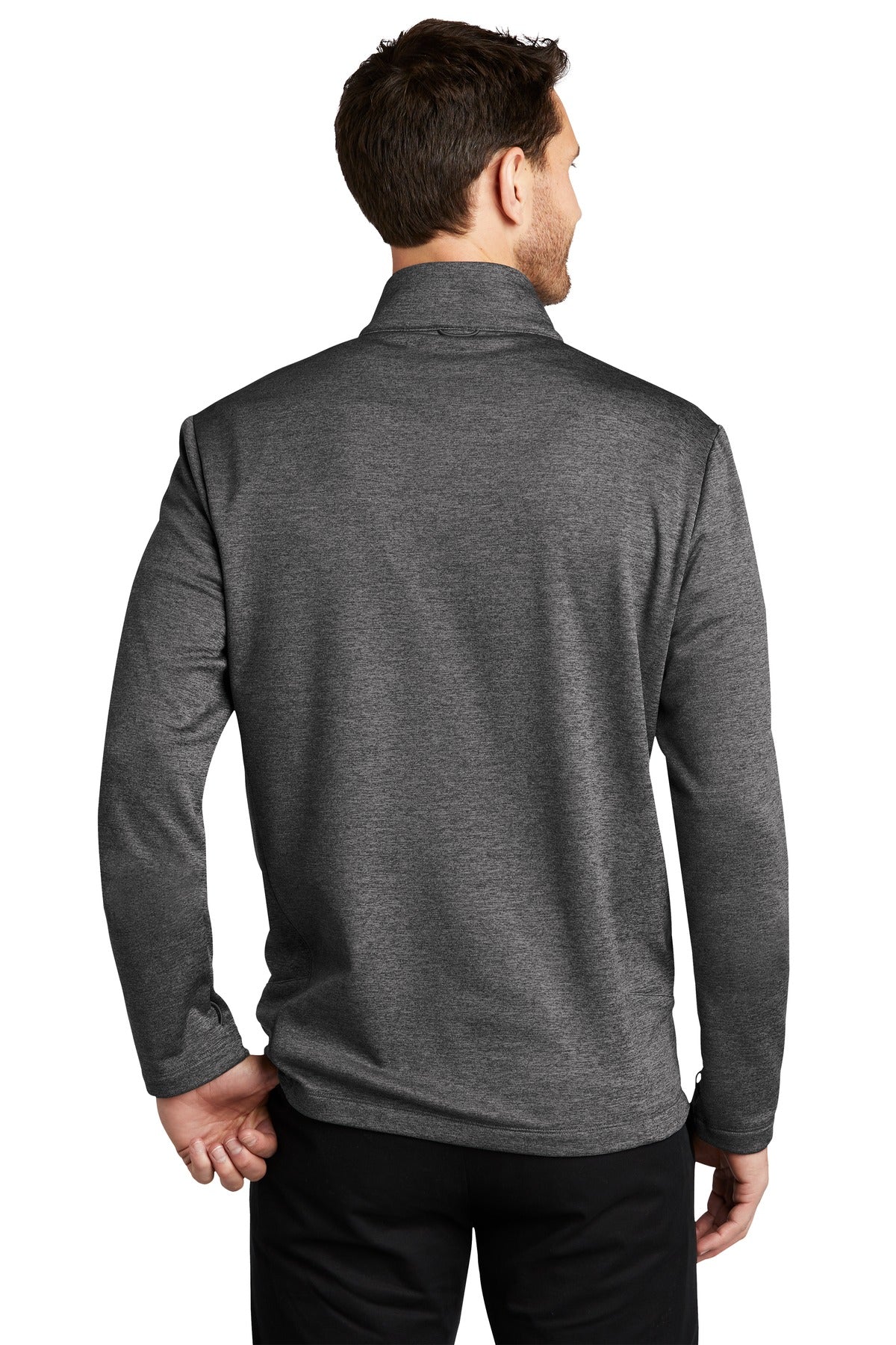 Port Authority  Collective Striated Fleece Jacket. F905 Sterling Grey Heather