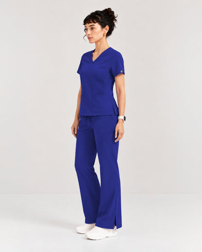 Foundry Women's 1005 Quinn 2 Pocket V-Neck Top Galaxy