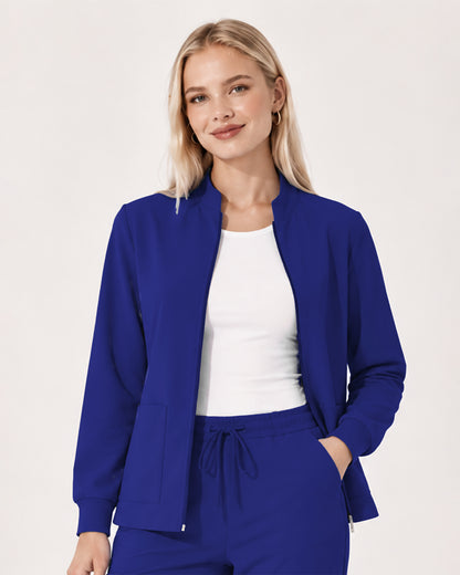Foundry Women's 6005 Ellis 2 Pocket Scrub Jacket Galaxy