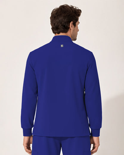 Foundry Men's 6505 Slate Men'S 2 Pocket Scrub Jacket Galaxy