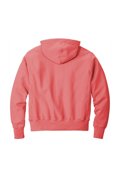 Champion Reverse Weave Garment-Dyed Hooded Sweatshirt GDS101 Coral Craze