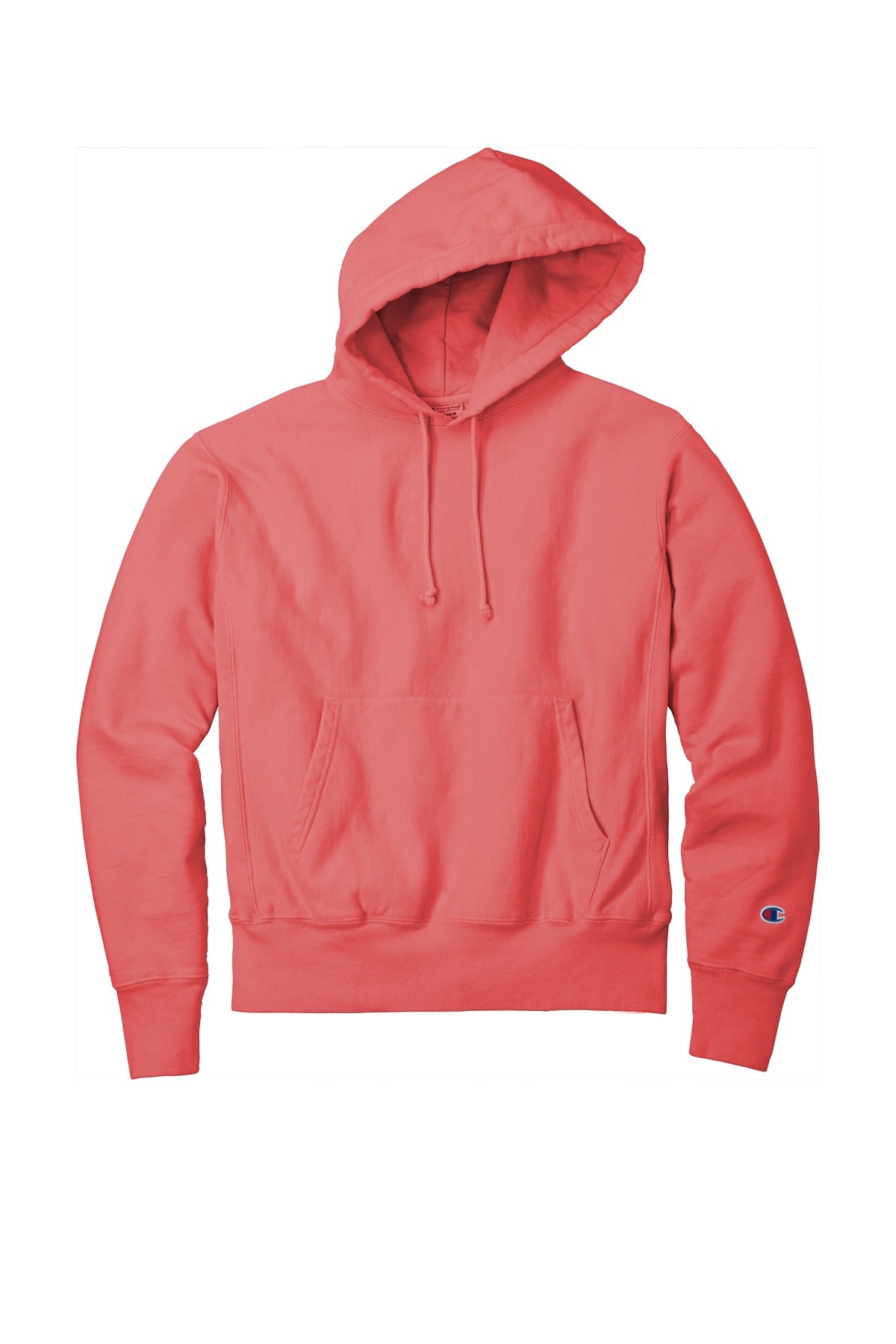 Champion Reverse Weave Garment-Dyed Hooded Sweatshirt GDS101 Coral Craze