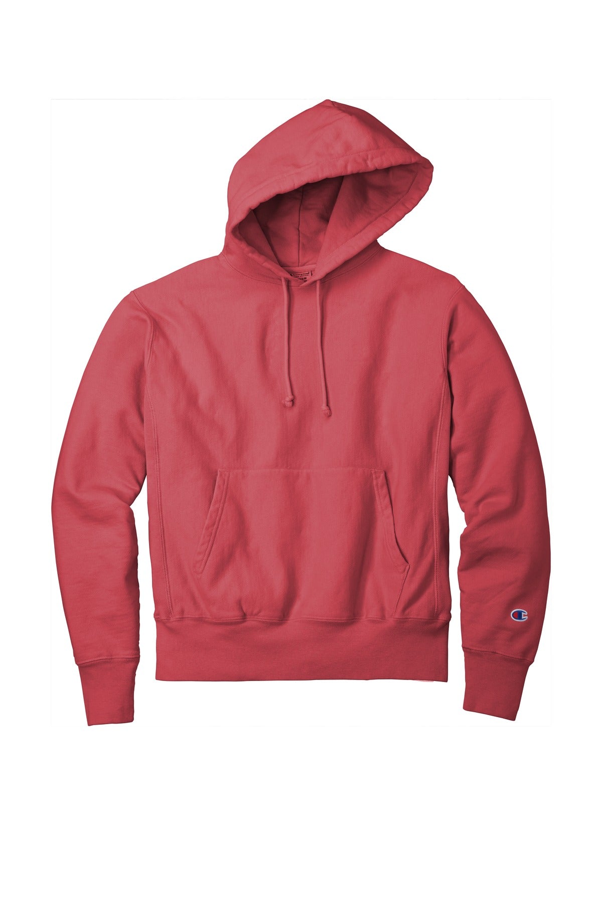 Champion Reverse Weave Garment-Dyed Hooded Sweatshirt GDS101 Crimson