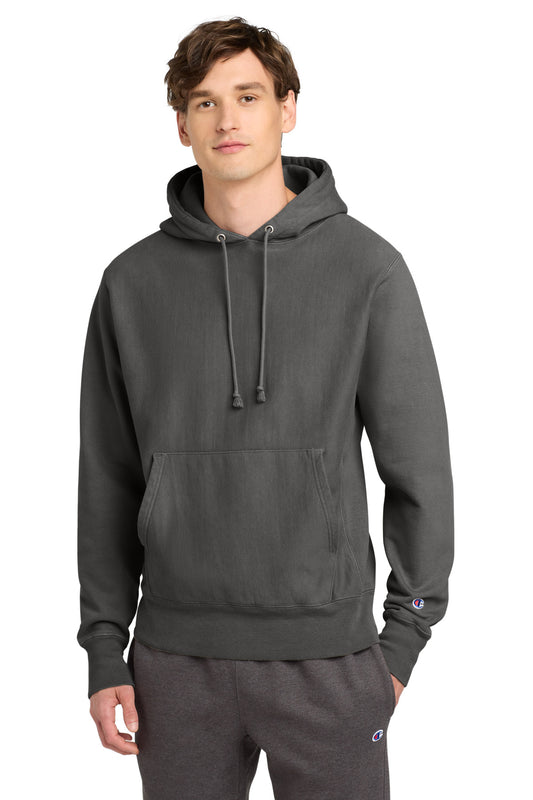Champion Reverse Weave Garment-Dyed Hooded Sweatshirt GDS101 New Railroad