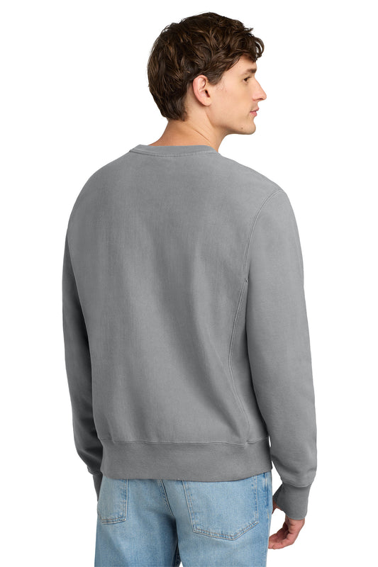 Champion Reverse Weave Garment-Dyed Crewneck Sweatshirt GDS149 Concrete
