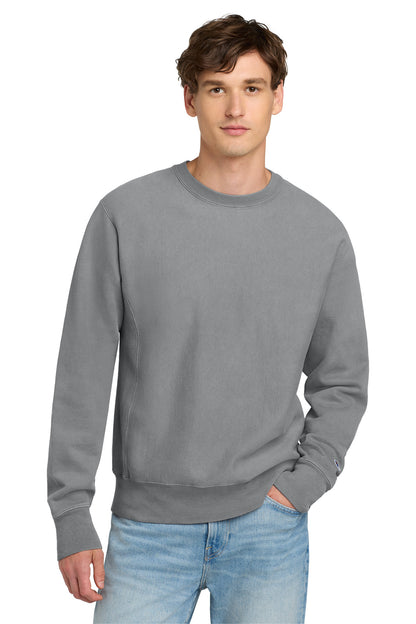Champion Reverse Weave Garment-Dyed Crewneck Sweatshirt GDS149 Concrete