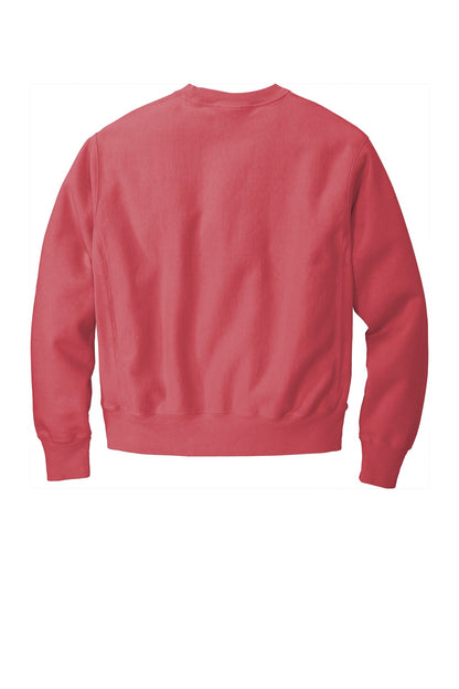 Champion Reverse Weave Garment-Dyed Crewneck Sweatshirt GDS149 Crimson