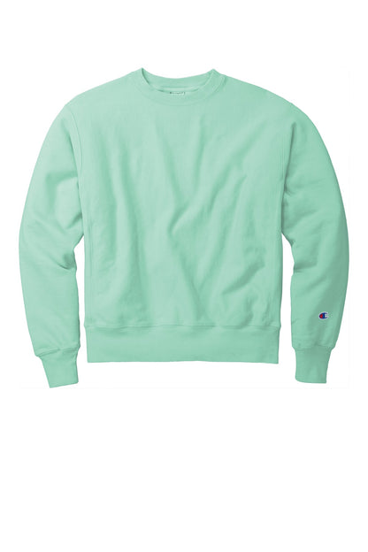 Champion Reverse Weave Garment-Dyed Crewneck Sweatshirt GDS149 Pale Seafoam