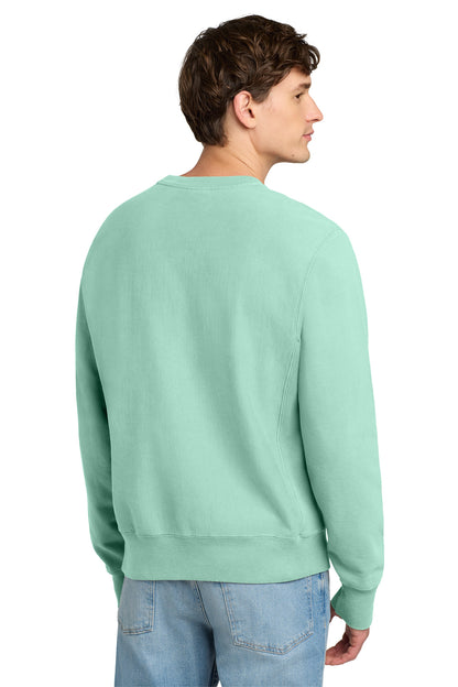 Champion Reverse Weave Garment-Dyed Crewneck Sweatshirt GDS149 Pale Seafoam