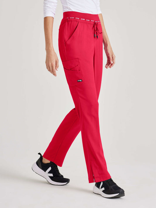 Greys Anatomy Stretch GRSP526 Serena Scrub Pants Scarlet Red