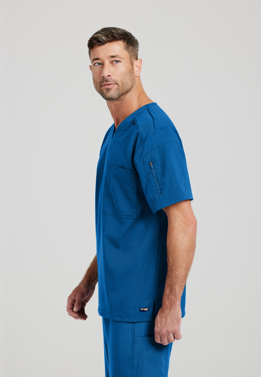 Greys Anatomy Stretch GRST079 Murphy Scrub Top New Royal