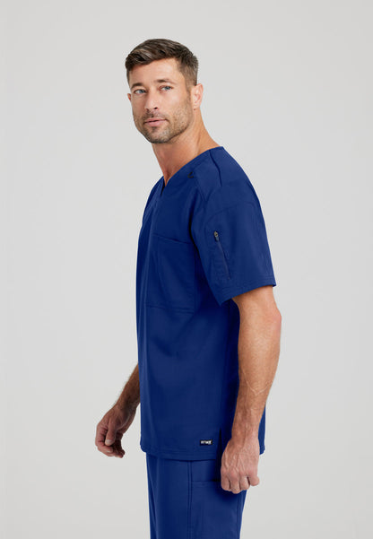 Greys Anatomy Stretch GRST079 Murphy Scrub Top Indigo