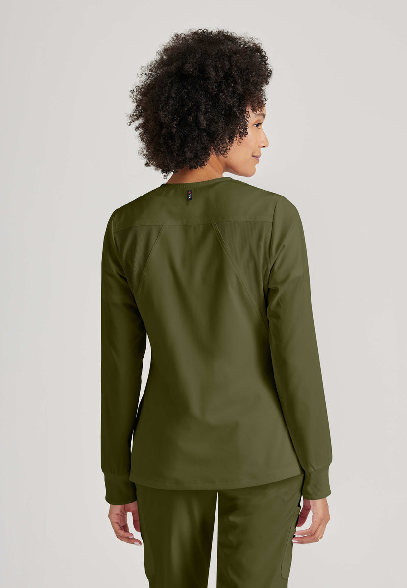 Greys Anatomy Stretch GRSW873 Gianna Warmup Olive