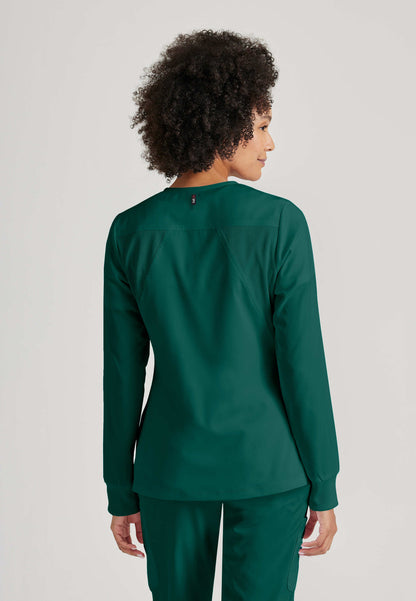 Greys Anatomy Stretch GRSW873 Gianna Warmup Hunter Green