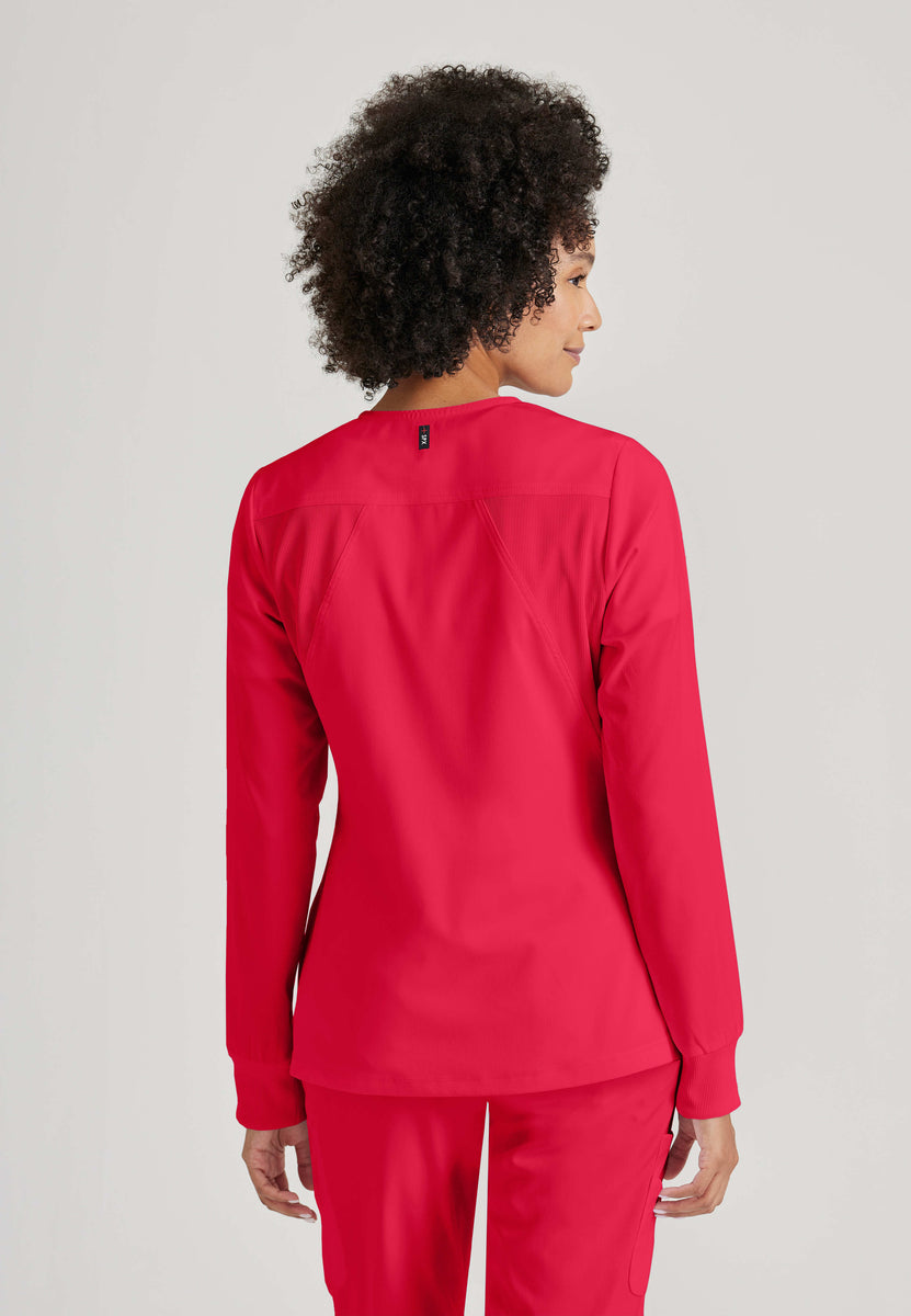 Greys Anatomy Stretch GRSW873 Gianna Warmup Scarlet Red