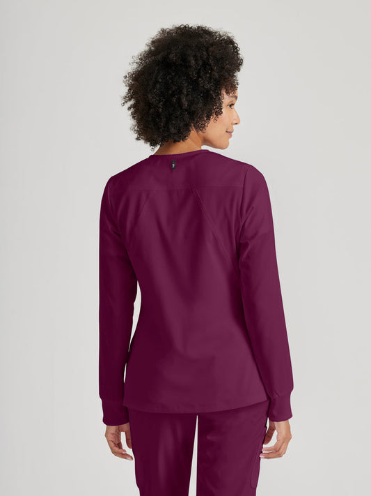 Greys Anatomy Stretch GRSW873 Gianna Warmup Wine