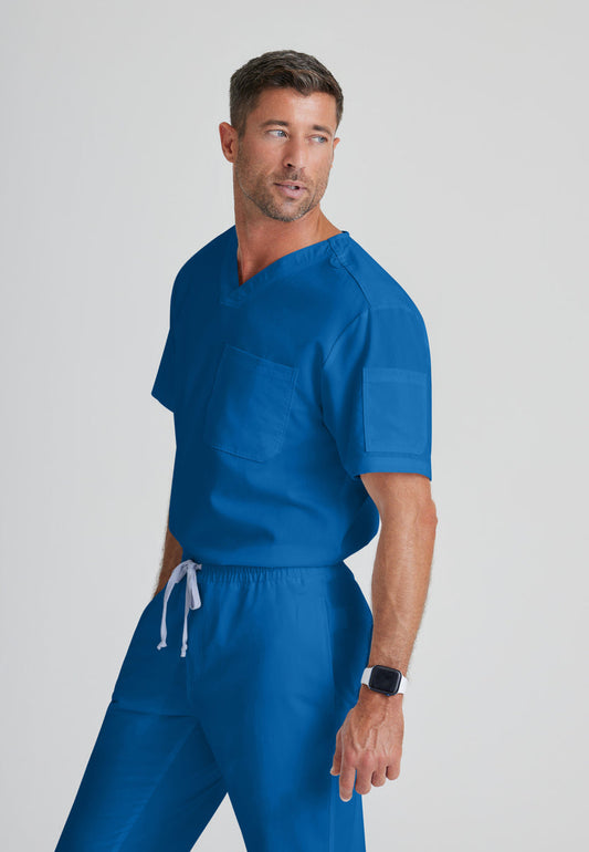 Greys Anatomy GRT091 Evan Scrub Top New Royal