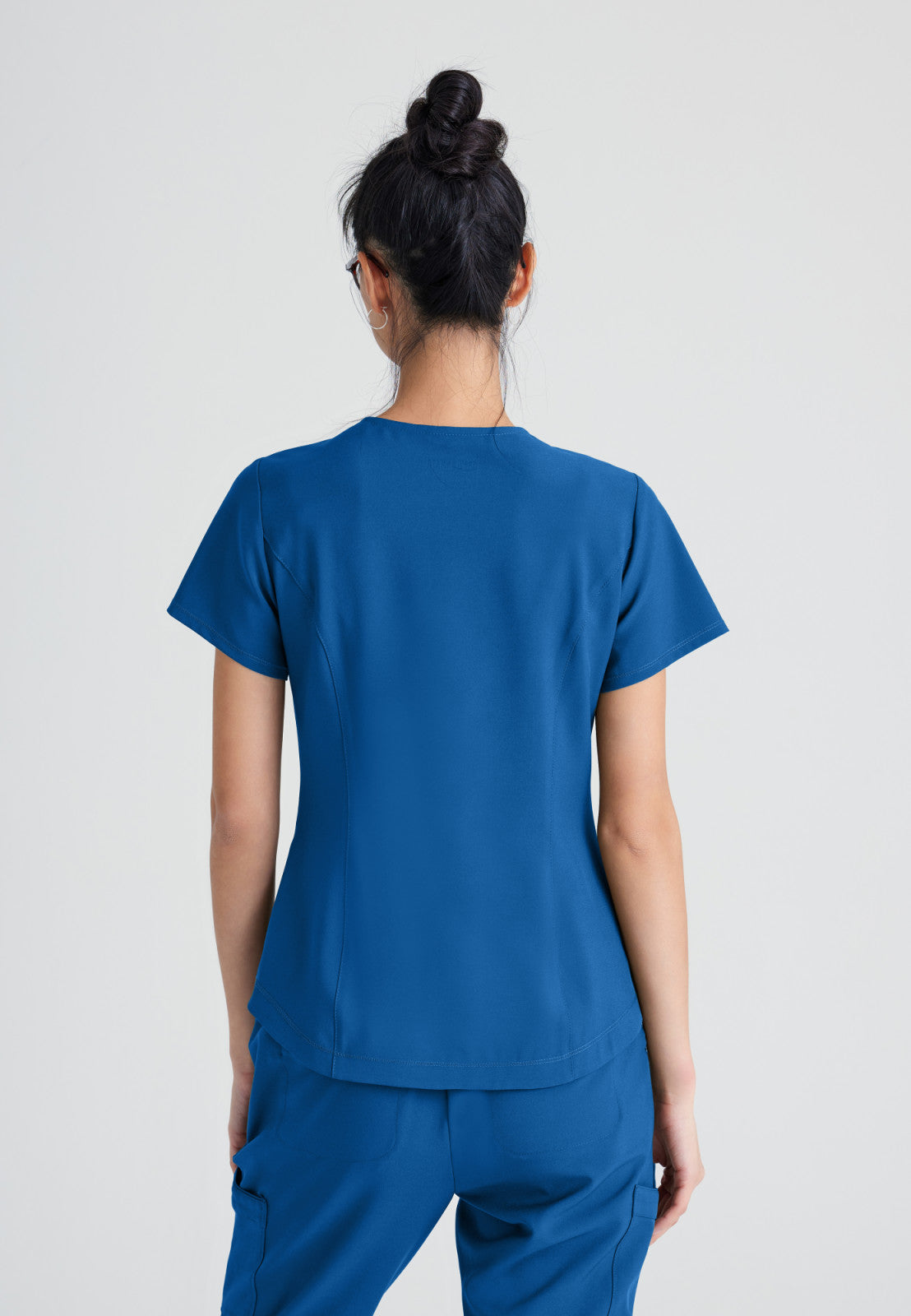 Greys Anatomy Evolve GSST180 Rhythm Scrub Top New Royal