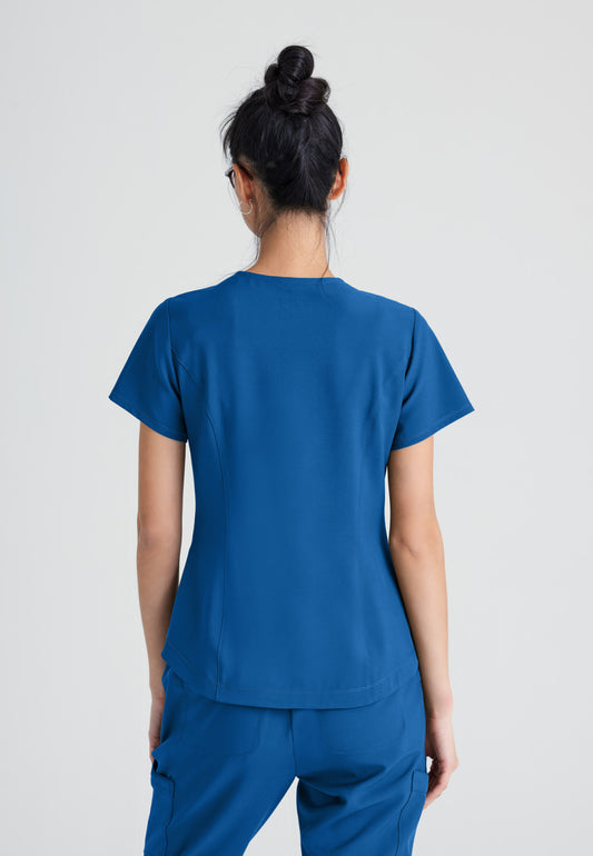 Greys Anatomy Evolve GSST180 Rhythm Scrub Top New Royal