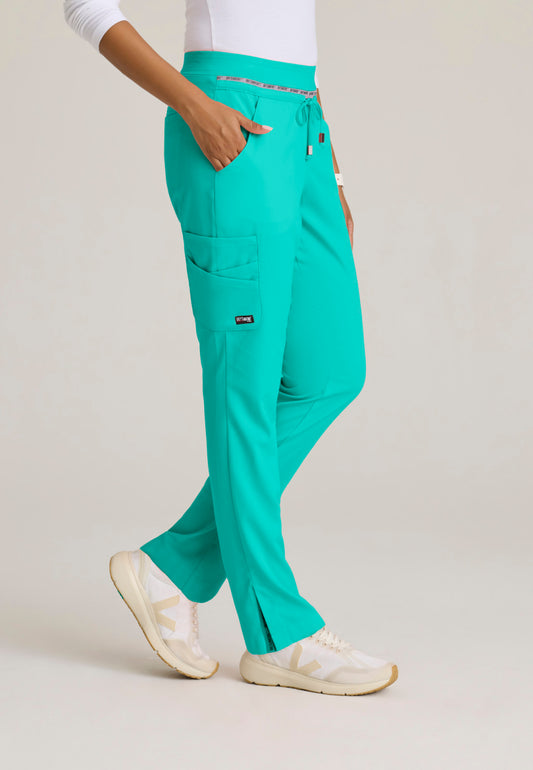 Greys Anatomy Stretch GRSP526 Serena Scrub Pants Alpine Aqua