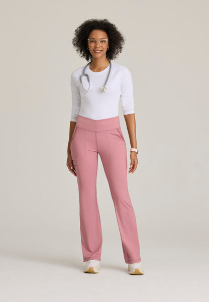 Greys Anatomy Knits GRSP684 Swift Knit Scrub Pants Canyon Pink