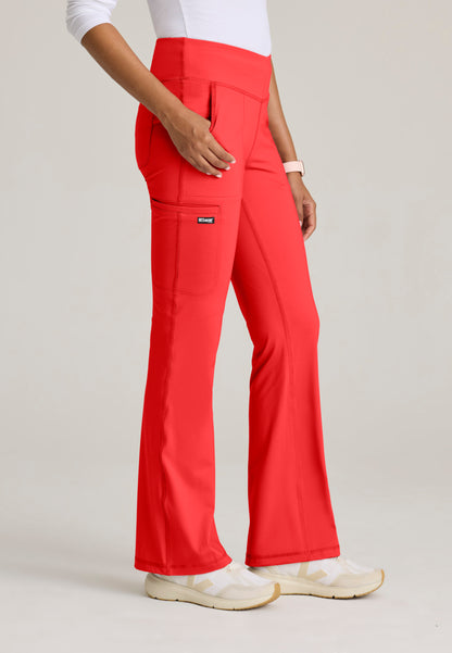 Greys Anatomy Knits GRSP684 Swift Knit Scrub Pants Radiant Coral