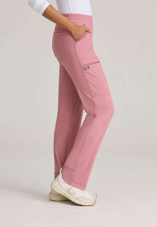 Greys Anatomy Knits GRSP685 Momentum Knit Scrub Pants Canyon Pink